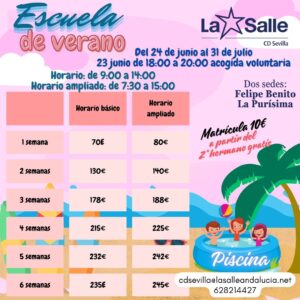 ESCUELA VERANO - Matrícula Campus de Verano 2026 - Bonificada